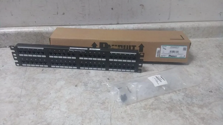 Патч-панель Panduit DP485E88TGY Punchdown Patch Panel Category 5E Flat 48-Port 2