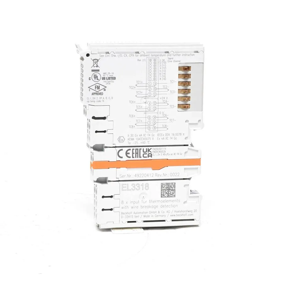 Модуль ввода-вывода Beckhoff EL3318 Analog Input EtherCAT Terminal