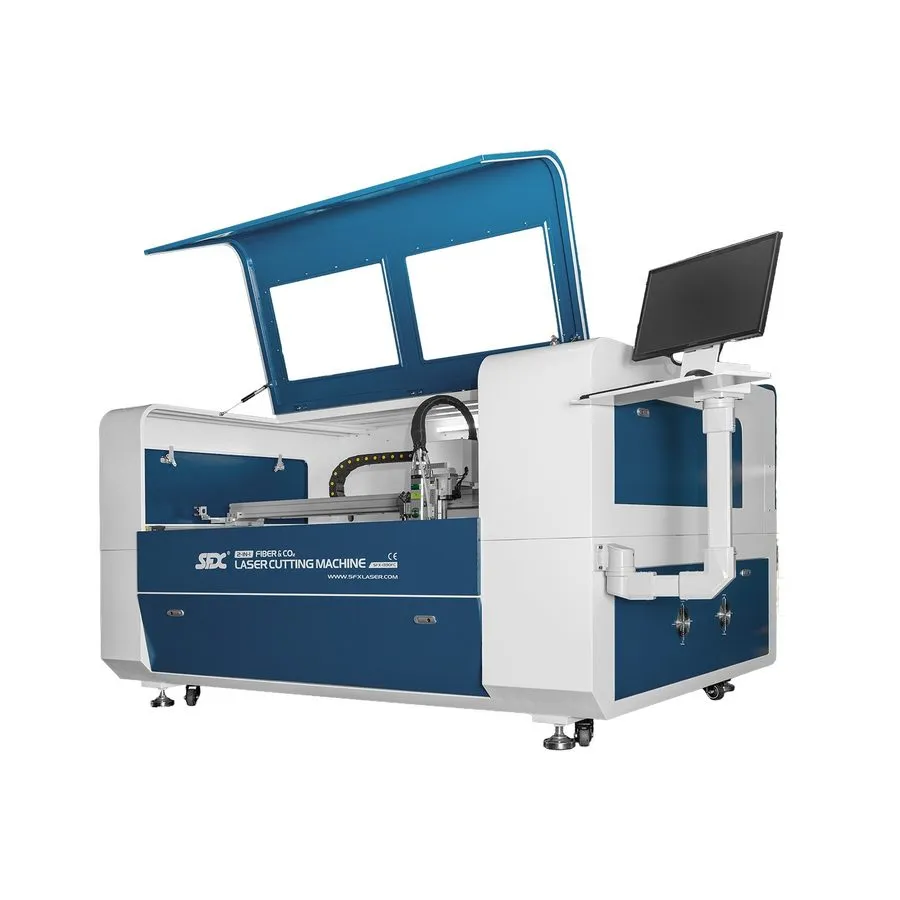 Полиграфическое оборудование SFX 1390FC Fiber & CO2 Laser Cutting Machine 1300x9