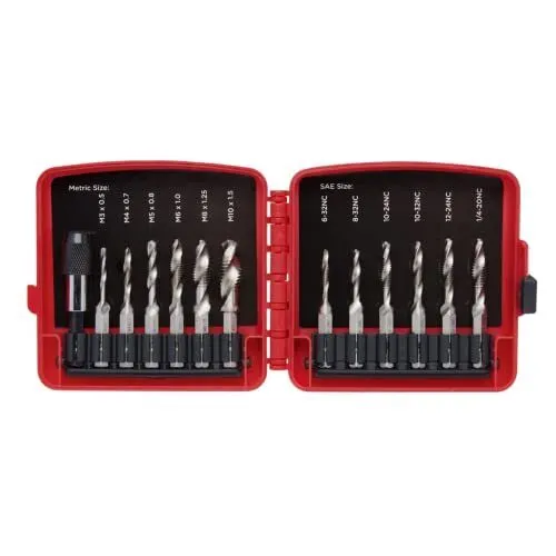 Режущий инструмент NEIKO 10059A Combination Drill and Tap Bit Set with Quick Cha — фото лота 2