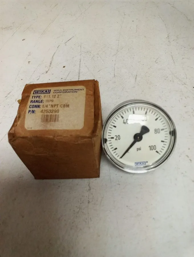 Трубопроводная арматура Wika Pressure Gauge 1 1/4" 4253290