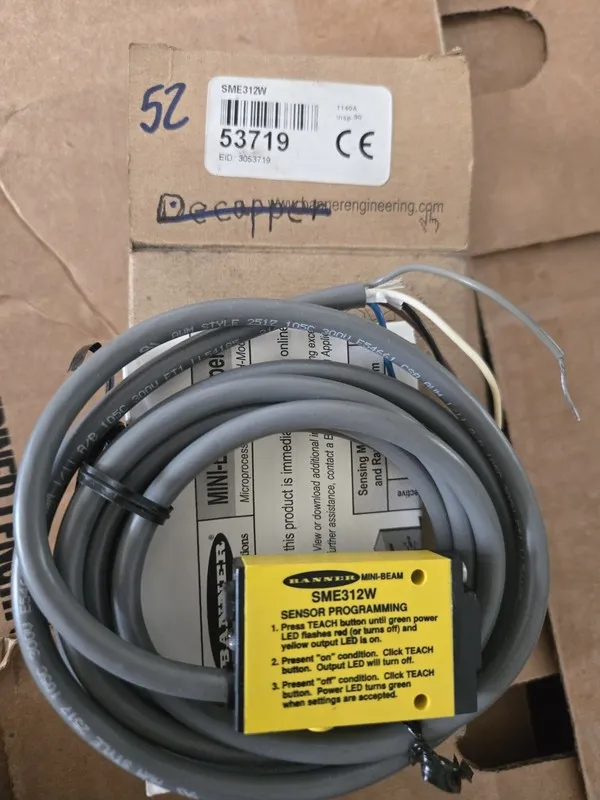Фотоэлектрический датчик Good BANNER Photoelectric switch sensor SME312W SME 312 — фото лота 1