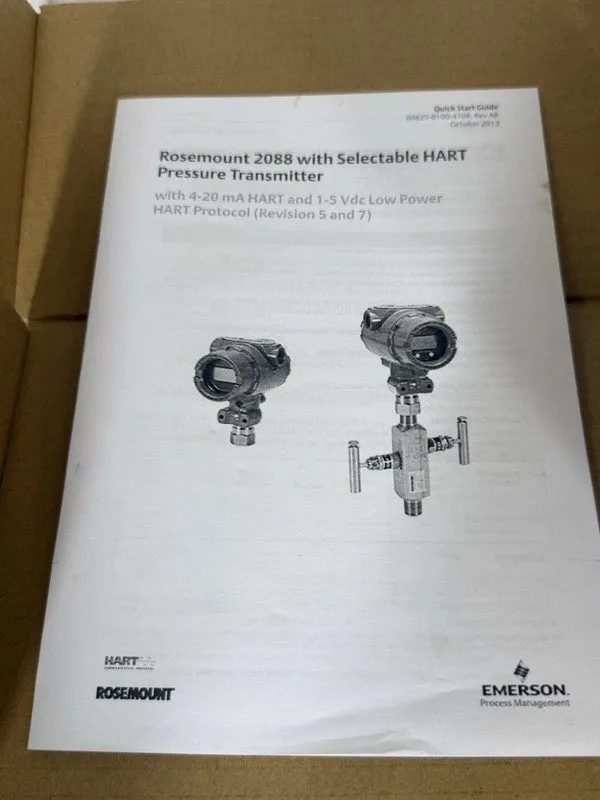 Датчик давления 2088G2S22A2 ROSEMOUNT PRESSURE TRANSMITTER Emerson — фото лота 1
