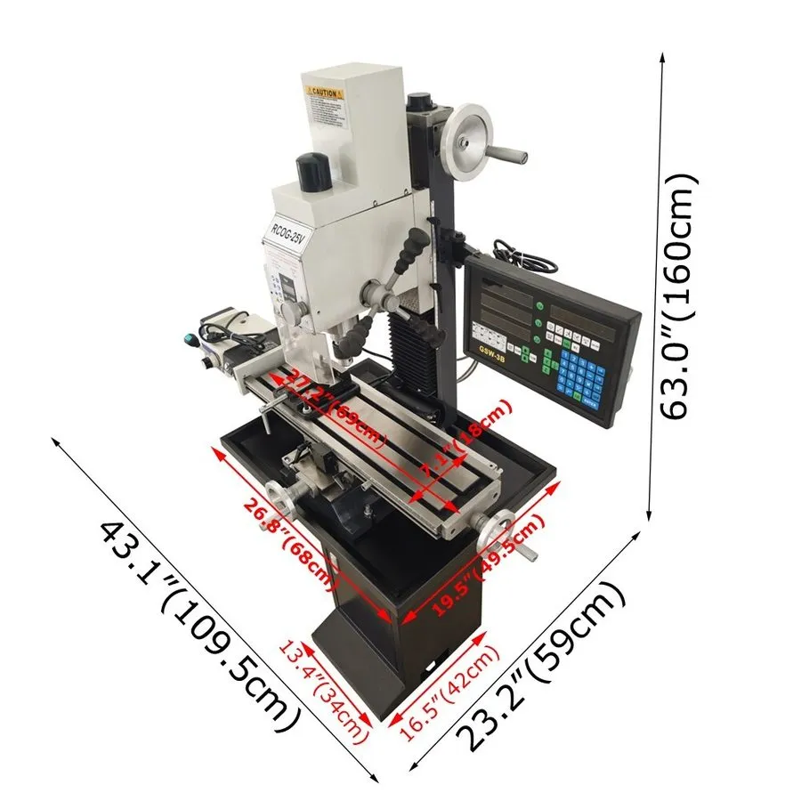 Оборудование ЧПУ RCOG-25V Milling Drilling Machine MT3 — фото лота 3