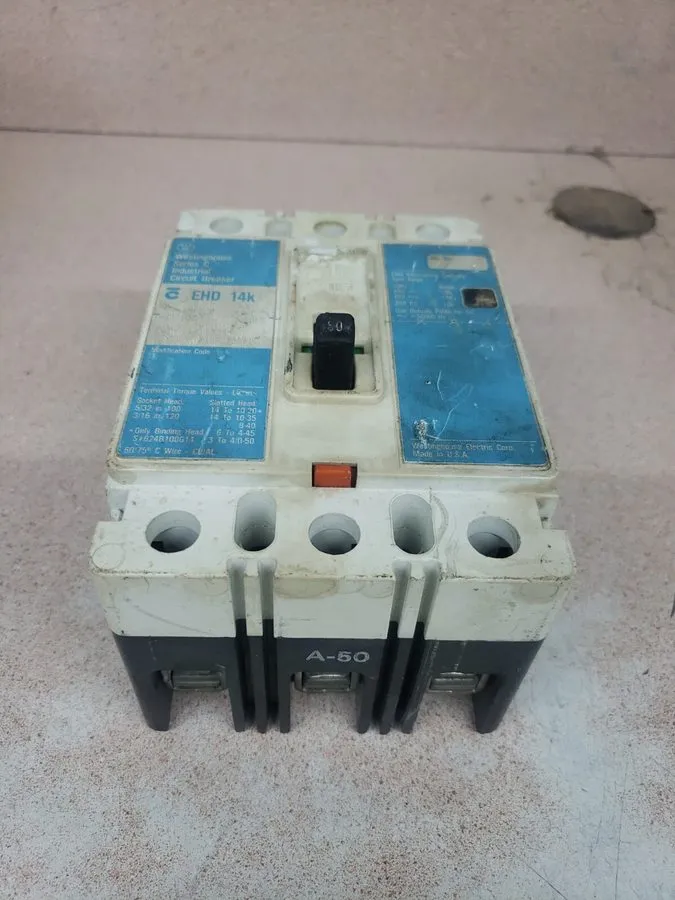 Автоматический выключатель Eaton Ehd3050 Molded Case Circuit Breaker, 50 A, 480V