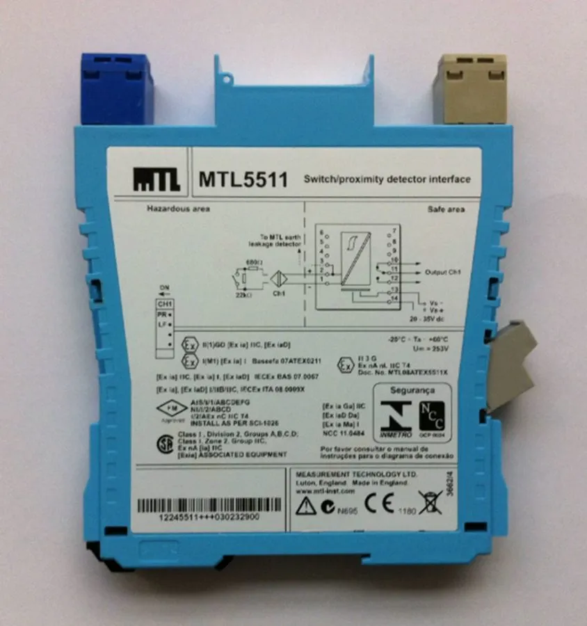 Датчик MTL5511 Channel Zener Barrier Eaton NAMUR Sensor