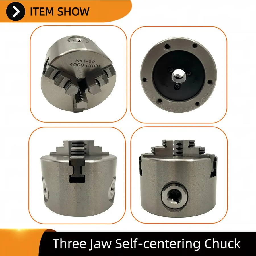 Режущий инструмент Three jaws Lathe Chuck K11-80 Self-Centering