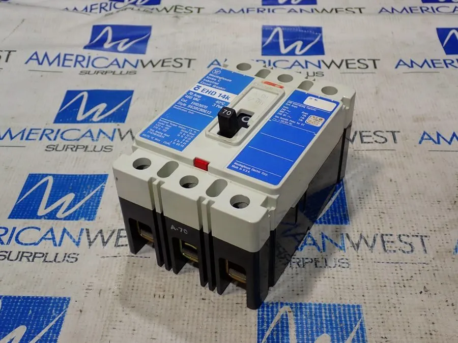 Автоматический выключатель Eaton EHD3070 3 pole 70 amp EHD 14kA@480v EHD14k Circ