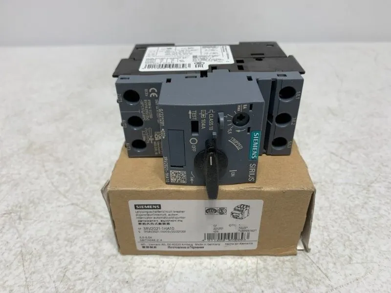 Автоматический выключатель SIEMENS Motor Protection Circuit Breaker 3RV2021-1HA1 — фото лота 1