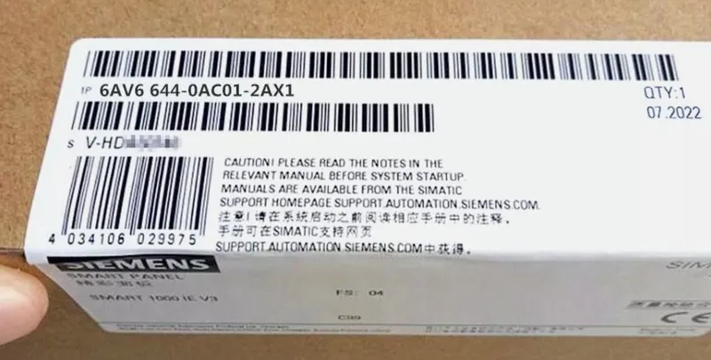 Панель оператора 6AV6644-0AC01-2AX1 SIEMENS HMI TOUCH PANEL DISPLAY