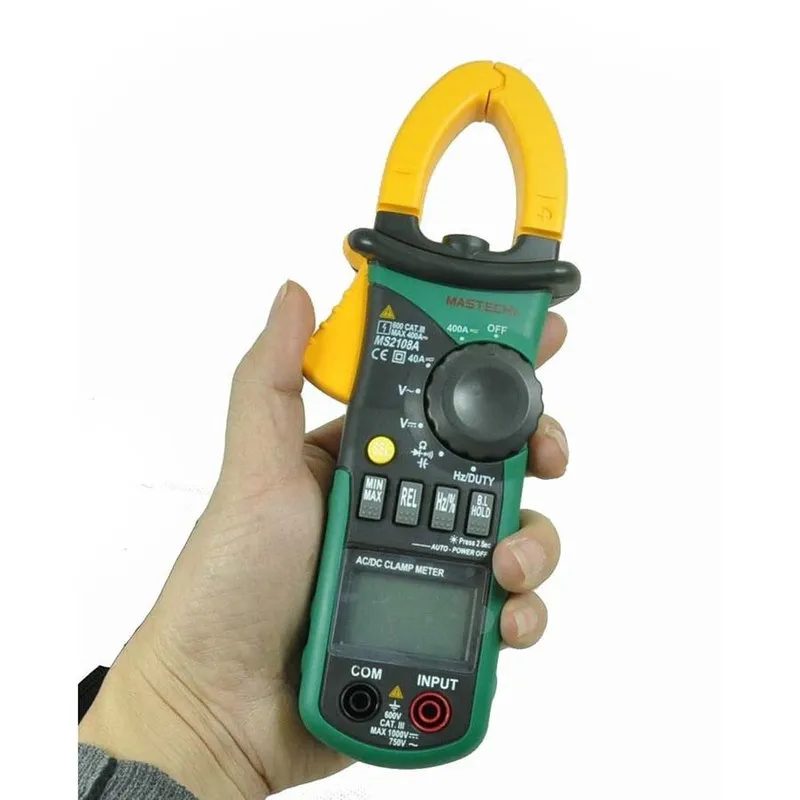 Тестер MASTECH Professional MS2108A 4000 Counts AC DC Current Clamp Meter Backli