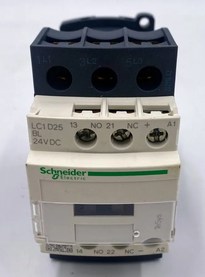 Контактор Schneider LC1D25BL TeSys D Magnetic Contactor 25A 24V DC — фото лота 1