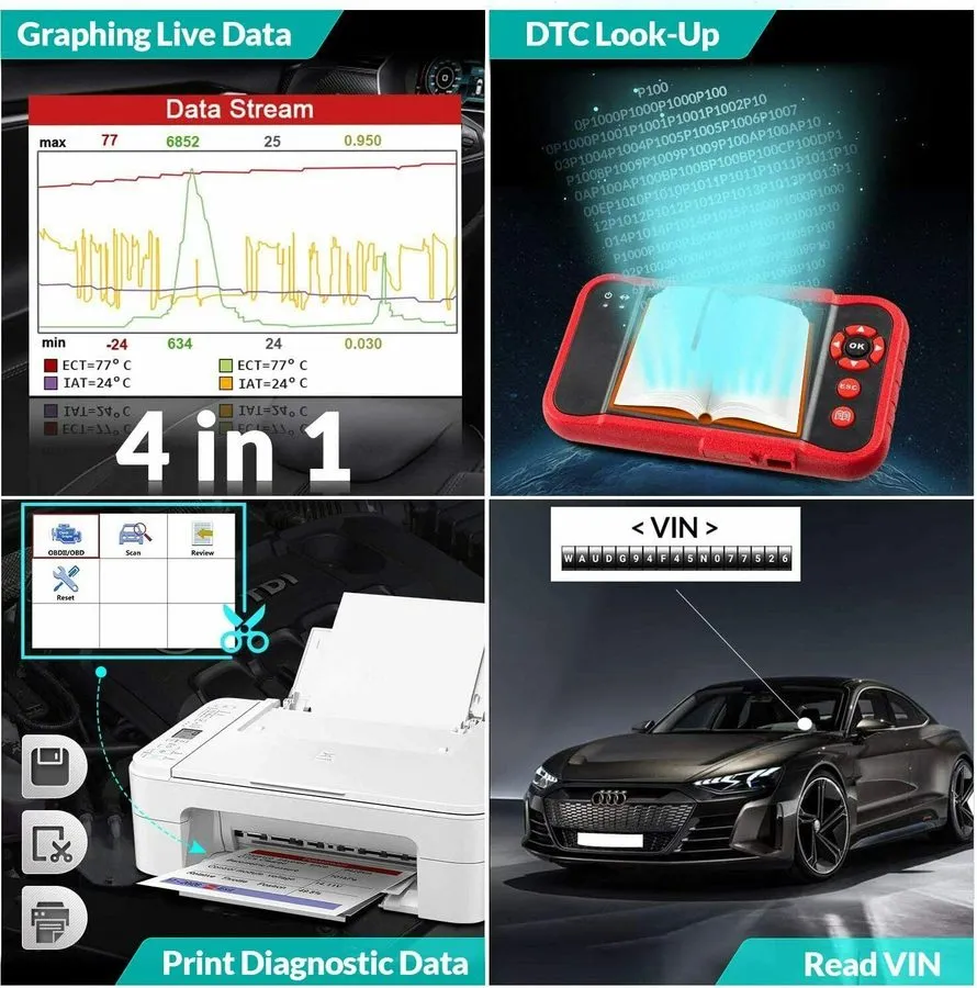 Диагностический сканер 2026 LAUNCH X431 CRP123 Elite OBD2 Diagnostic Scanner ABS — фото лота 2