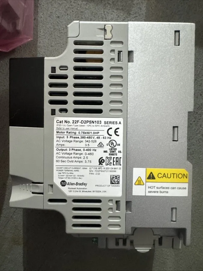 Частотный преобразователь Allen-Bradley 22F-D2P5N103 PowerFlex 4M- 0.75 kW (1 HP