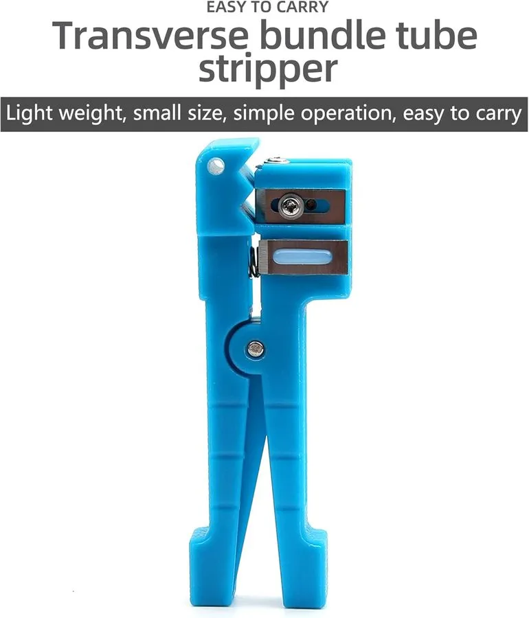 Стриппер Cruiser 45-163 Fiber Optic & Coaxial Cable Stripper Tool (Blue, Alloy S — фото лота 2