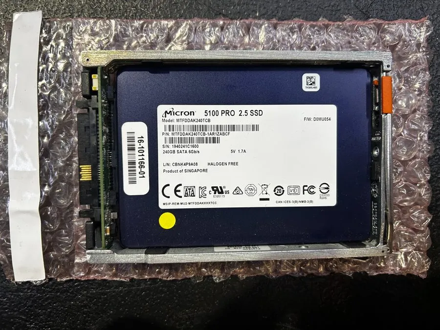 SSD-накопитель Micron 5100 PRO 2.5" SSD 240GB SATA 6Gb/s MTFDDAK240TCB 2.5” HDD
