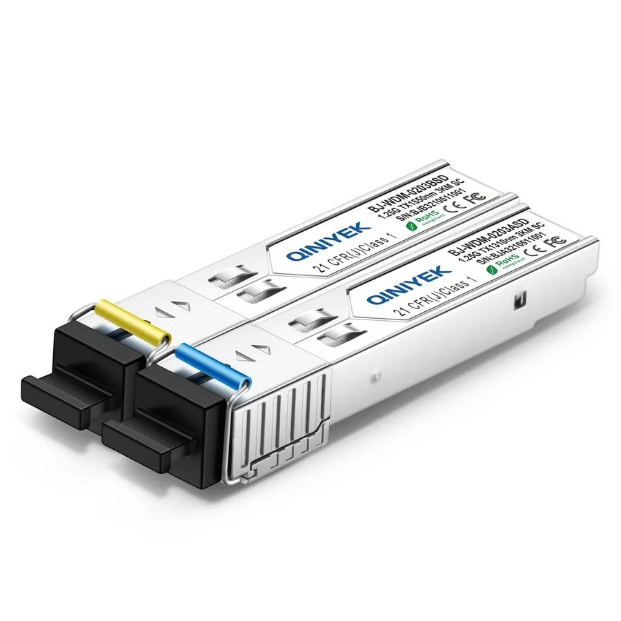 Трансивер 1Pair Fiber SC Connector 1000BASE BiDi 1310nm/1550nm 3km SFP Transceiv