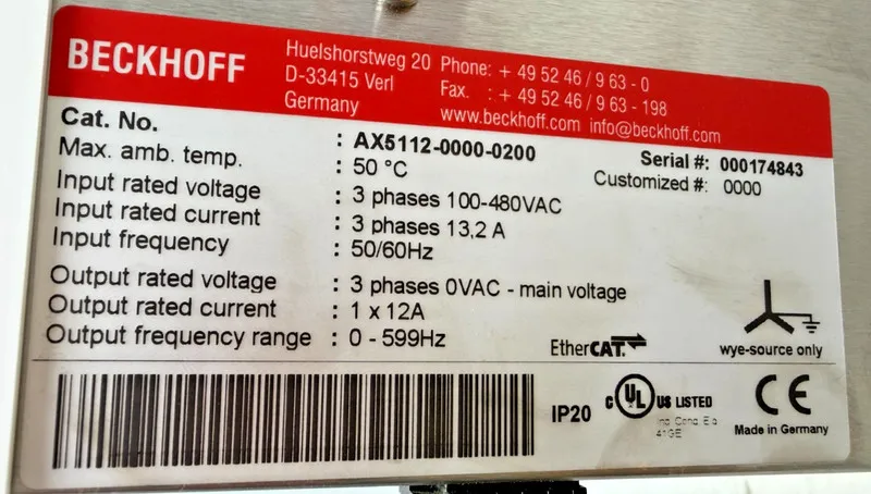 Сервопривод AX5112-0000-0200