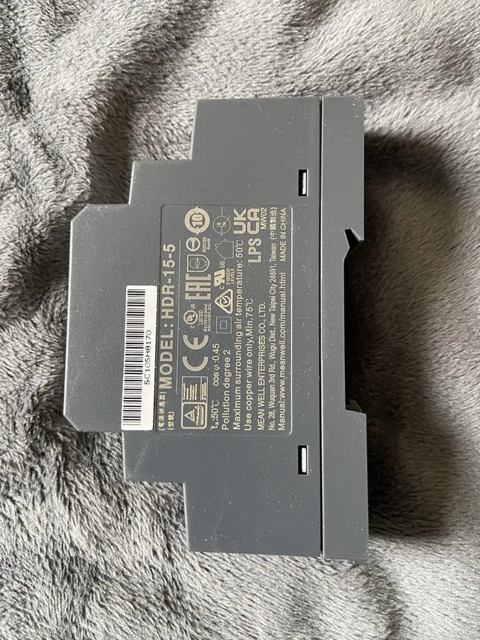 Блок питания Mean Well HDR-15-5 12W 5V 2,4A DIN RAIL power supply DIN-RAIL — фото лота 1