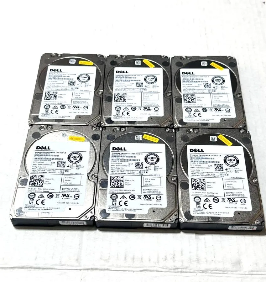 Жёсткий диск YJ2KH ST300MM0008 Dell 300GB 10KRPM 12G 2.5"SAS HDD R740XD R750XS R