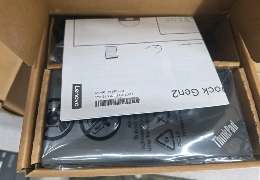 Док-станция Lenovo ThinkPad USB-C Dock Gen 2 Laptop Dock LDC-G2 W/ Cables and ch