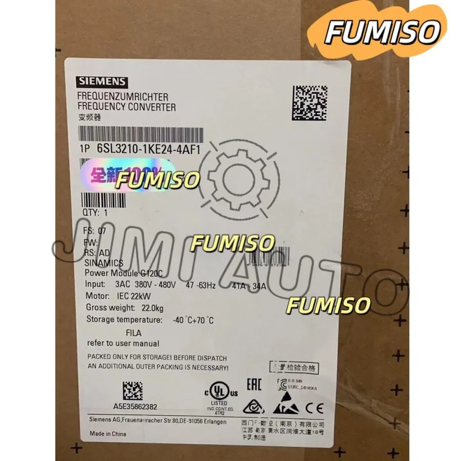 Частотный преобразователь Siemens 6SL3210-1KE24-4AF1 SINAMICS G120C RATED POWER 