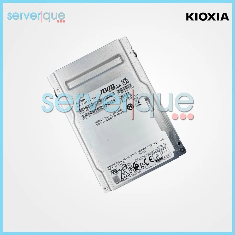 SSD-накопитель KCM6XRUL15T3 KIOXIA CM6-R 15.36TB NVMe PCIe 4.0 x4 U.3 2.5in SSD 
