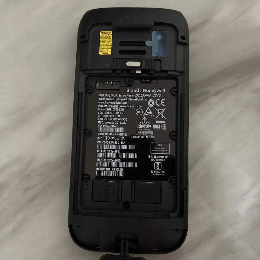 Сканер штрих-кода Honeywell Dolphin CT40-L0N Android Barcode Scanner Mobile Hand — фото лота 1