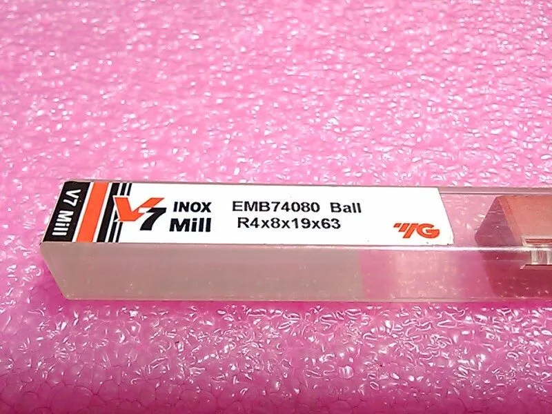Режущий инструмент YG V7 Inox mill ball nose Carbide End Mill 8mm 4 flute R4x8x1 — фото лота 2