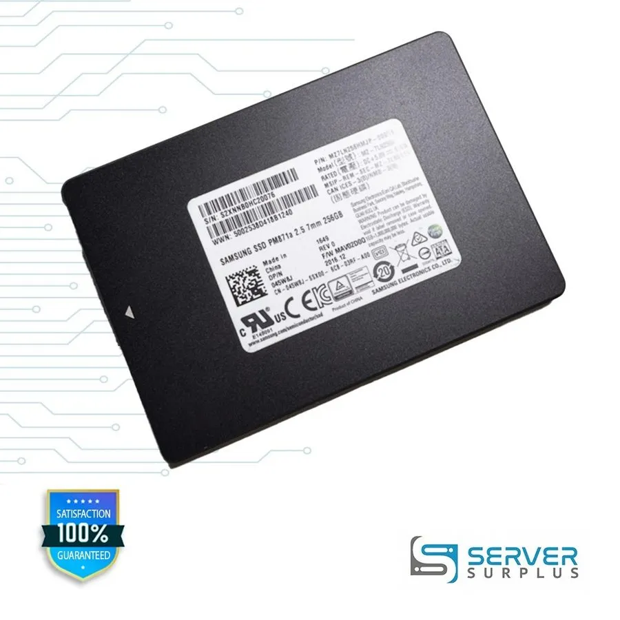 SSD-накопитель Dell Samsung PM871a 256GB SATA III 6Gb/s 2.5-Inch SSD 45W8J 045W8