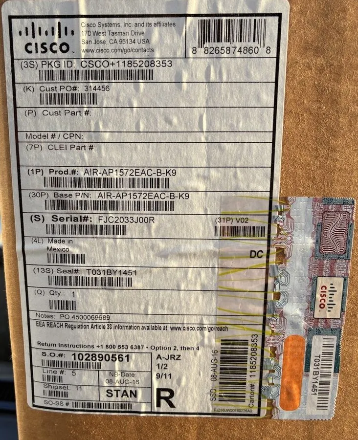 Точка доступа Wi-Fi Cisco Aironet 1572 1572EAC Outdoor Wireless AP 802.11ac AIR-