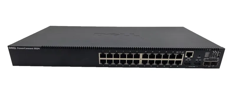 Коммутатор Dell PowerConnect 5524 24 Port Gigabit PoE 2x 10GbE SFP+ Switch