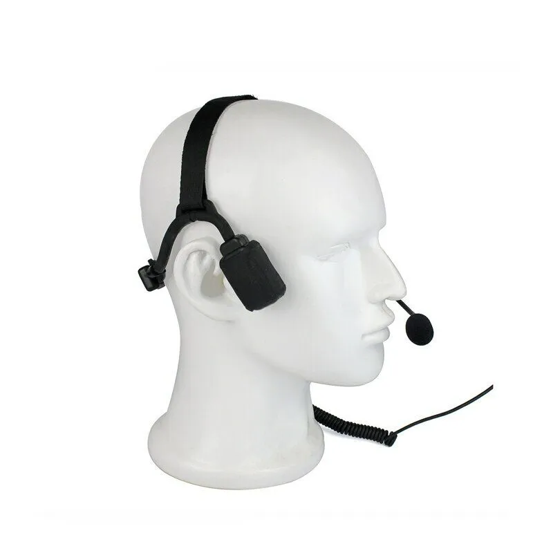 Радиостанция Walkie Talkie Military Bone Conduction Tactical Headset для ICOM IC