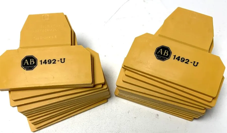 Клеммник [Bag of 25] Allen Bradley 1492-U Yellow Wire Terminal End Phoenix D-UKK