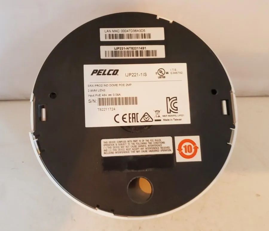 Камера Pelco IJP221-1IS SRX PRO2 IND Dome POE 2MP Camera