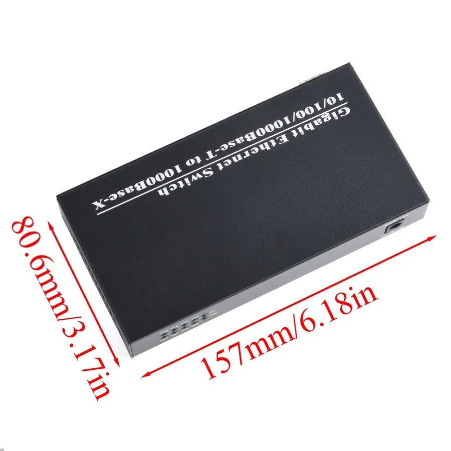 Медиаконвертер Gigabit SFP Media Converter 1 SFP to 8 RJ45 With 3KM/20KM LC/SC S