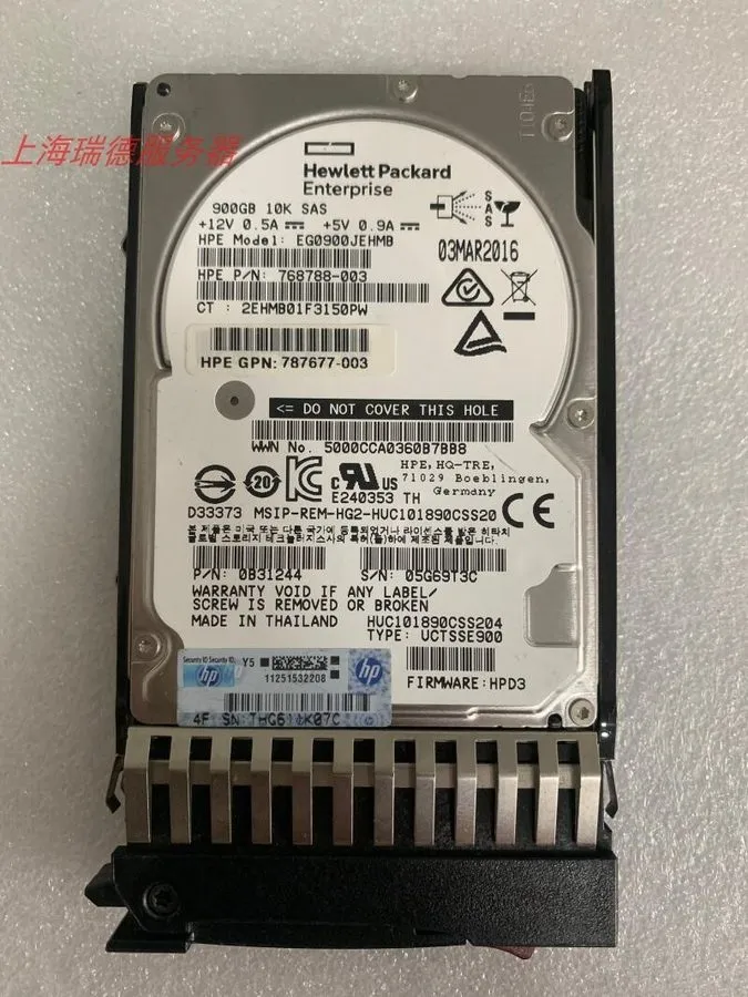 Жёсткий диск HP J9F47A 787647-001 900GB SAS 10K 2.5in 12Gbps MSA SFF ENT HDD Har