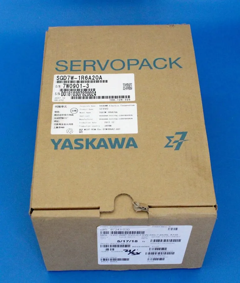 Сервопривод YASKAWA SIGMA7 SGD7W-1R6A20A SERVOPACK 200W