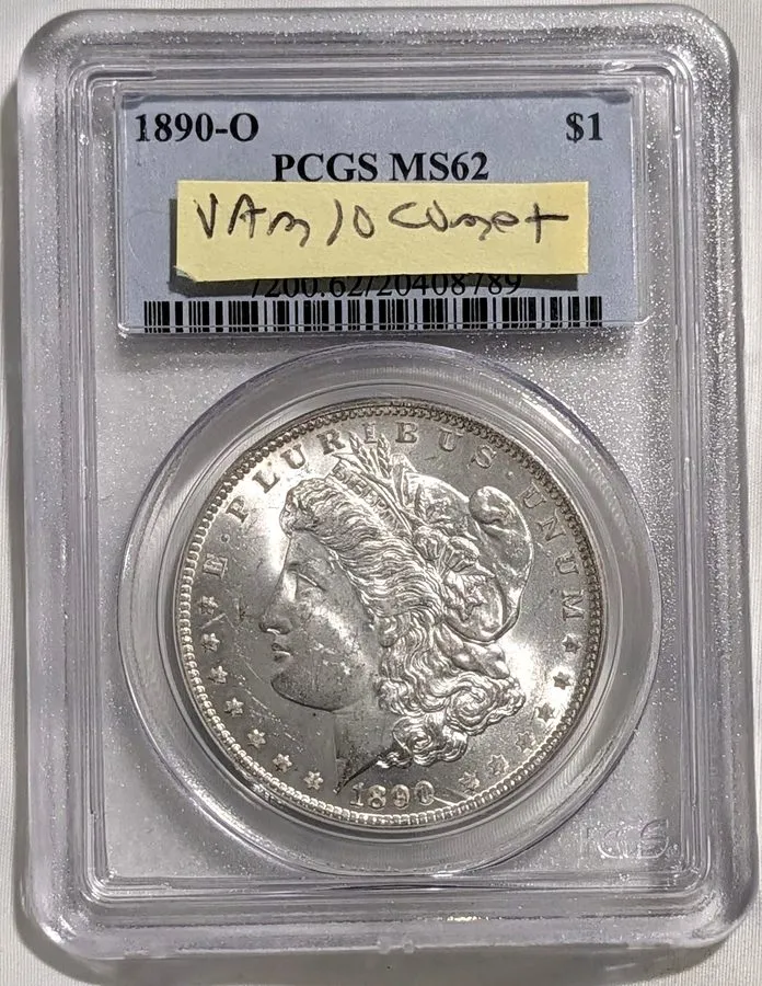 Измерительный инструмент 1890-O Morgan Silver Dollar VAM 10 Comet Variety 1890 O