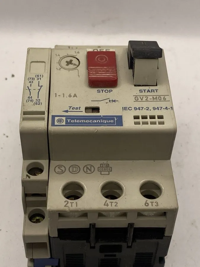 Автоматический выключатель Telemecanique Motor Circuit Breaker GV2-M06 1-1.6A GV