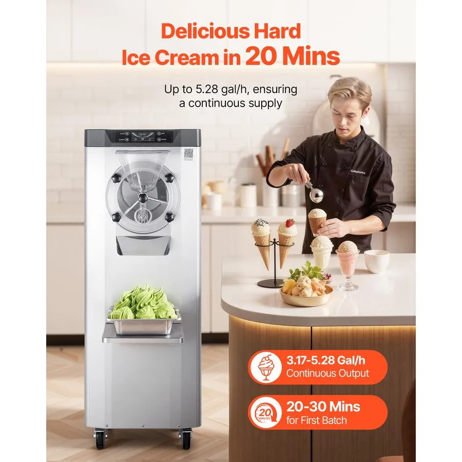 Оборудование для общепита VEVOR Commercial Hard Ice Cream Machine Frozen Gelato