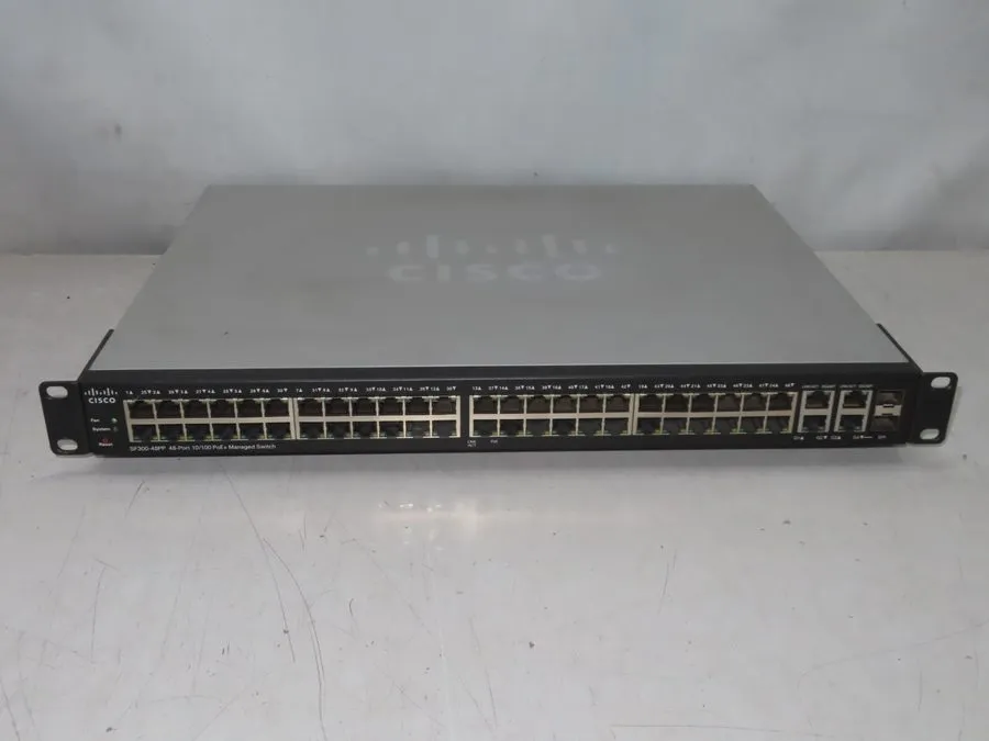 Коммутатор Cisco SF300-48PP-K9 48-Port 10/100 PoE+ Managed Switch