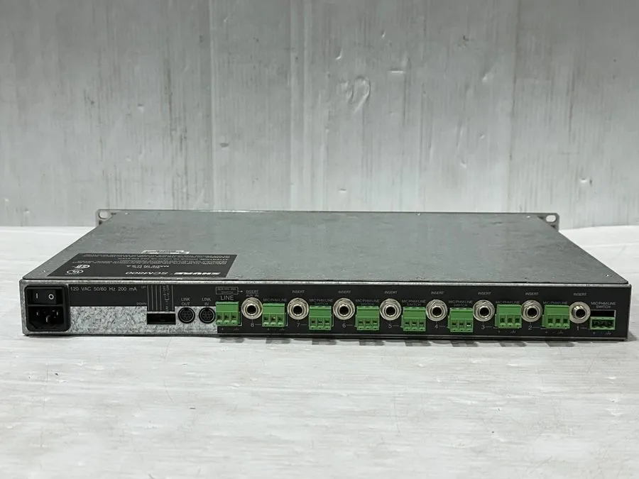 Микшерный пульт Shure SCM800 Rackmount Professional 8 Channel Microphone Mixer