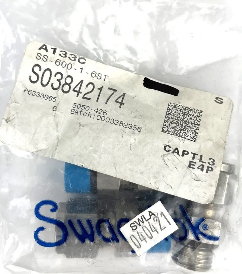 Фитинг Swagelok SS-600-1-6ST Stainless Steel Swagelok Tube Fitting FNSP