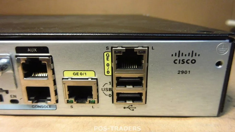 Маршрутизатор CISCO 2901 2-Port Gigabit Integrated Services Router CISCO2901/K9