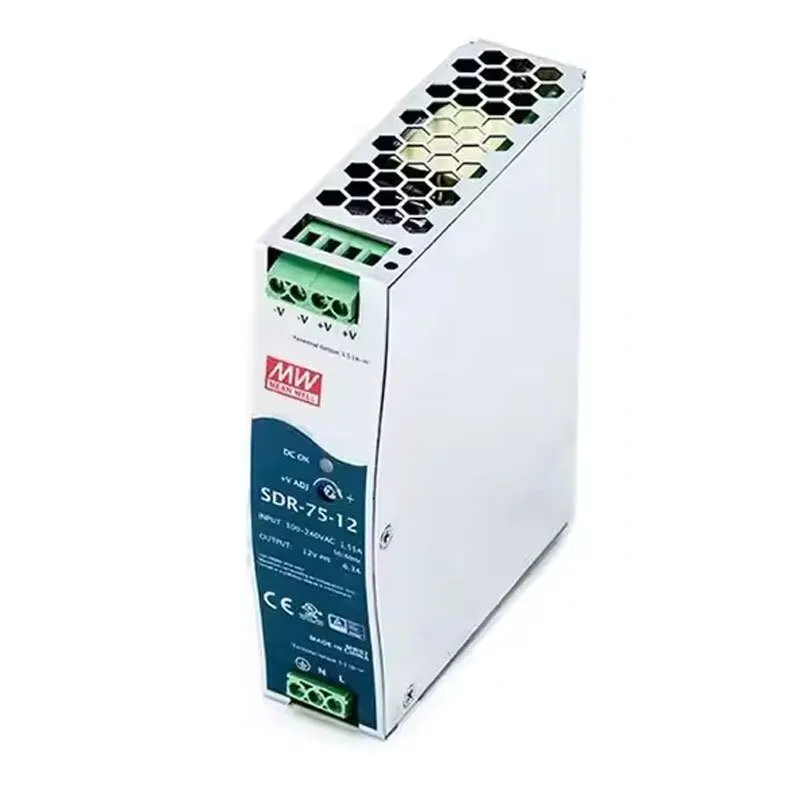 Блок питания Mean Well SDR-75-12 75W 12V DC Industrial DIN Rail Power Supply — фото лота 1