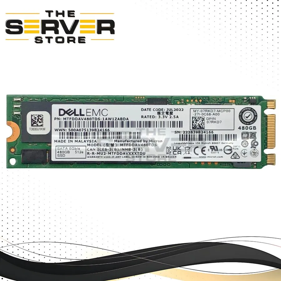 SSD-накопитель HP Micron MTFDDAV480TDS 5300 Pro 480GB M.2 2280 6G/s SATA Solid S