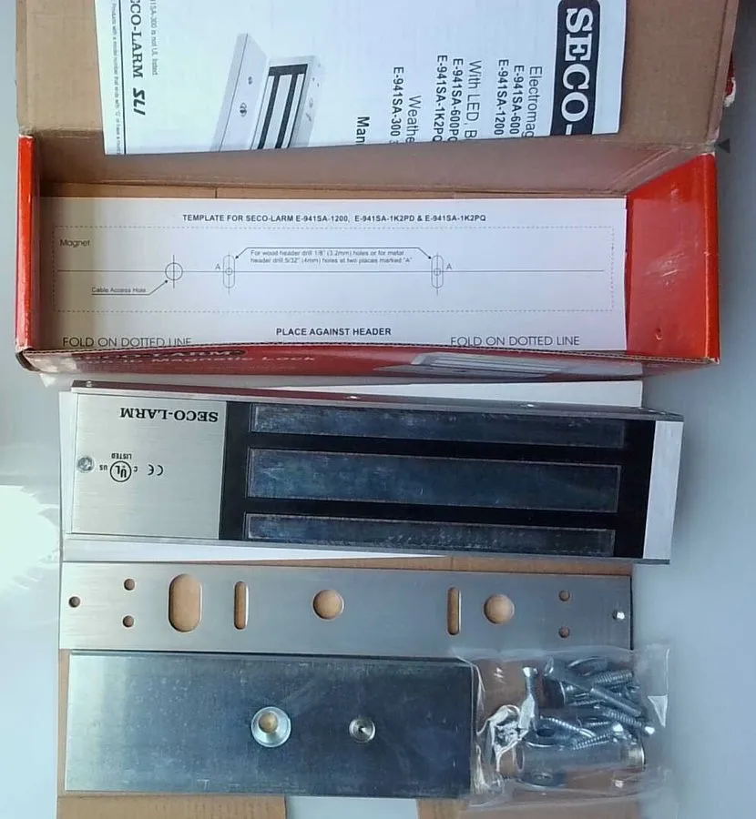 Оборудование видеонаблюдения Seco-Larm E-941SA-1200 Electromagnetic Lock with 12 — фото лота 1