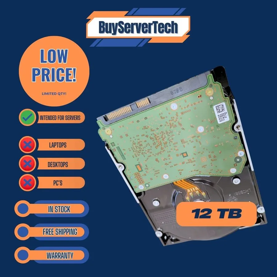 Жёсткий диск WD HGST Ultrastar He12 HUH721212AL4200 12tb 3.5" SAS 72k Rpm HDD — фото лота 1