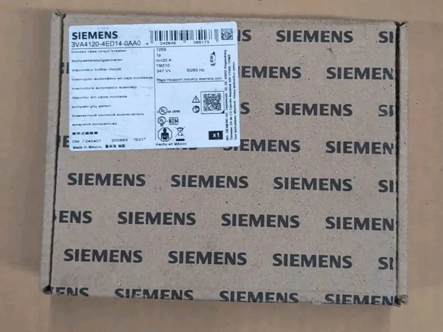 Автоматический выключатель Siemens 3VA4120-4ED14-0AA0 1p 20a Circuit Breaker